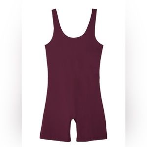 Girlfriend Collective Plum Bike Unitard